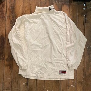 NFL White Long Sleeve Steelers Shirt with Red and Black Logo